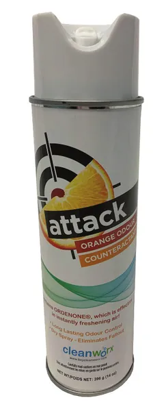 Attack Orange Odour Counteractant aerosol can