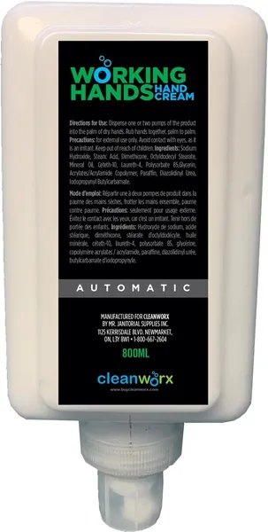 Hand cream cartridge for the automatic dispenser