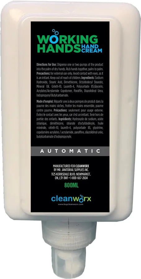 Hand cream cartridge for the automatic dispenser